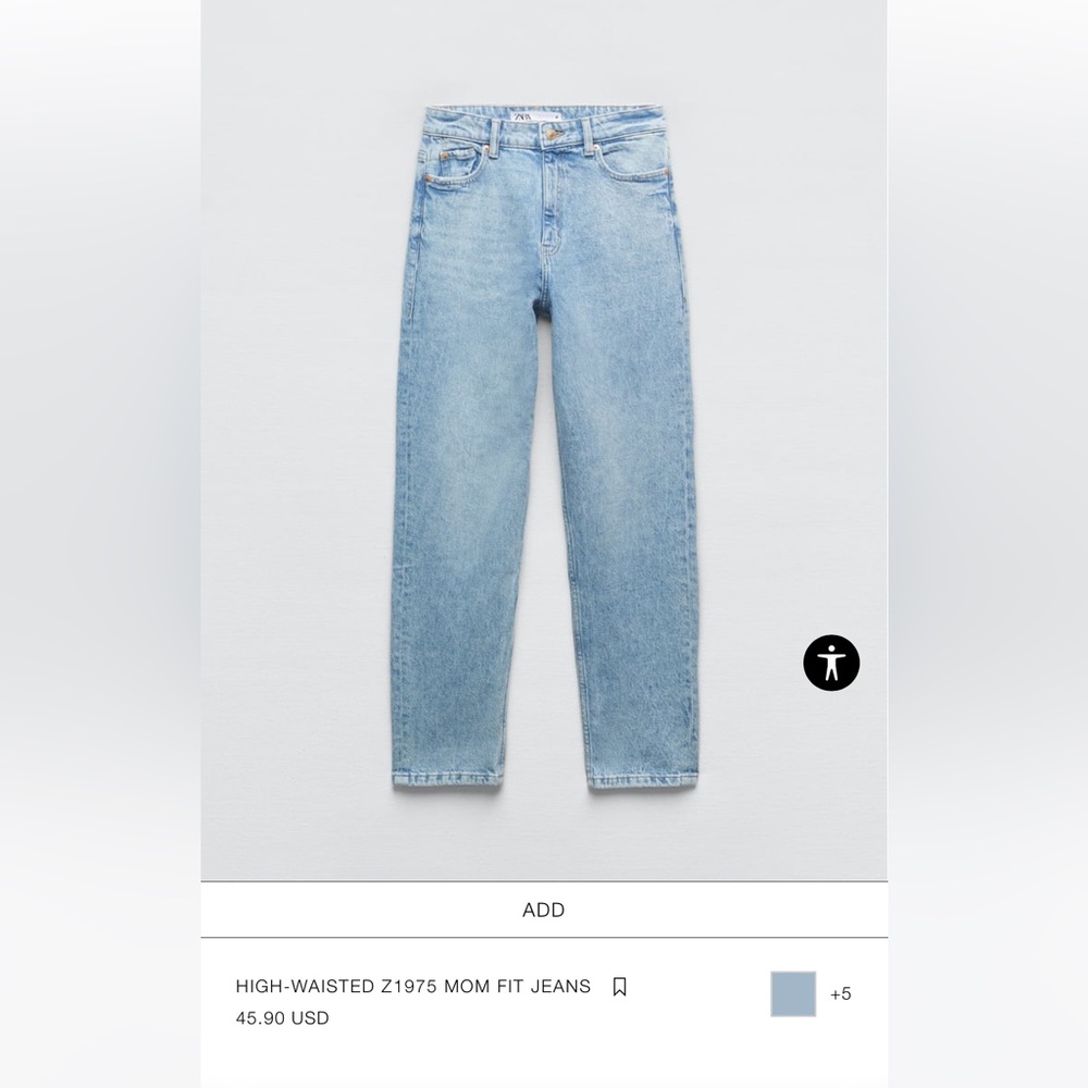 Zara High-Waisted Mom Jeans